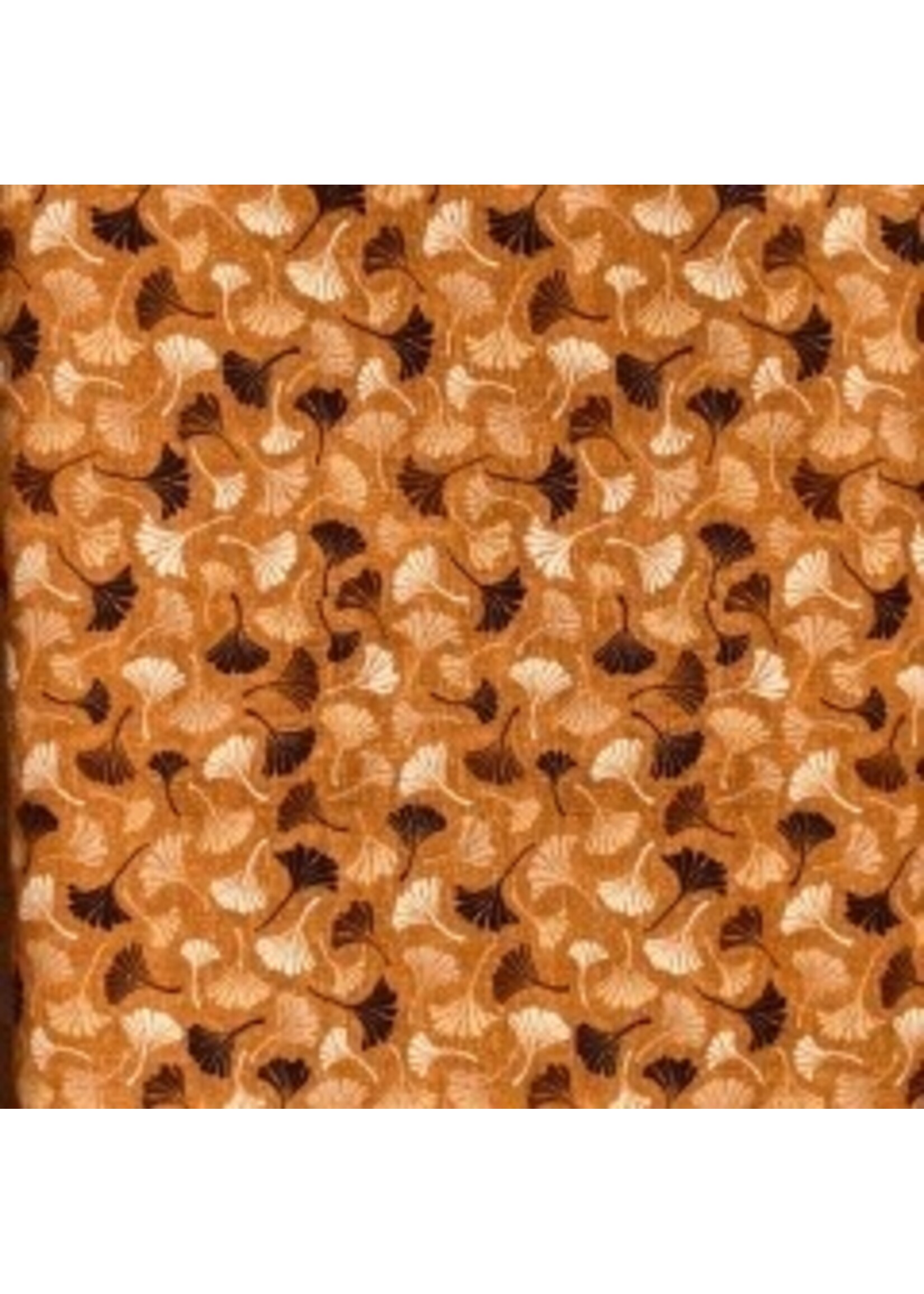 Stof Fabrics Quilting Rainbow - Ginkgo - Ocher - Coupon - 100 cm x 110 cm