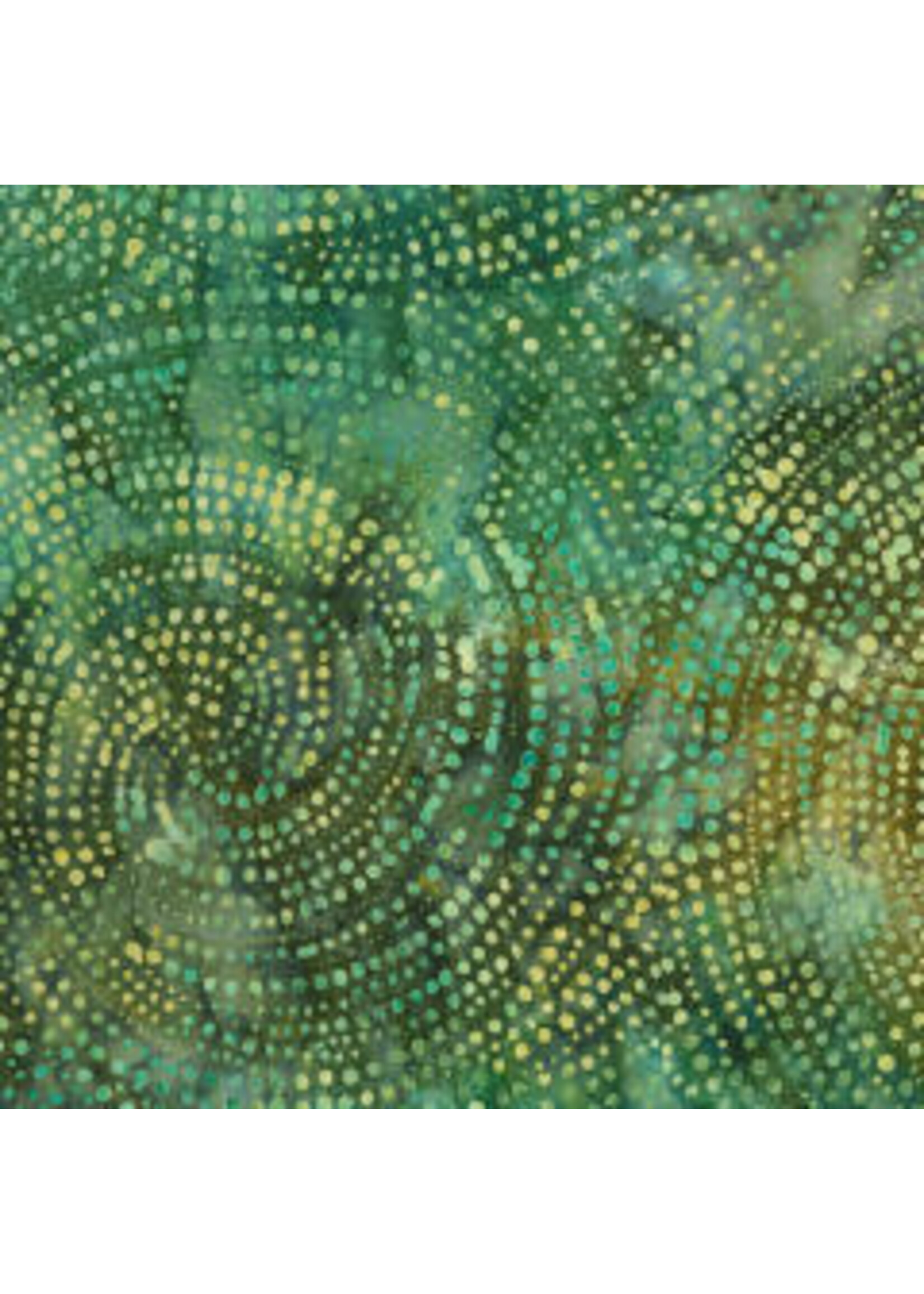 Timeless Treasures Tonga - Dotty Spiral - Jade - Coupon - 100 cm x 110 cm