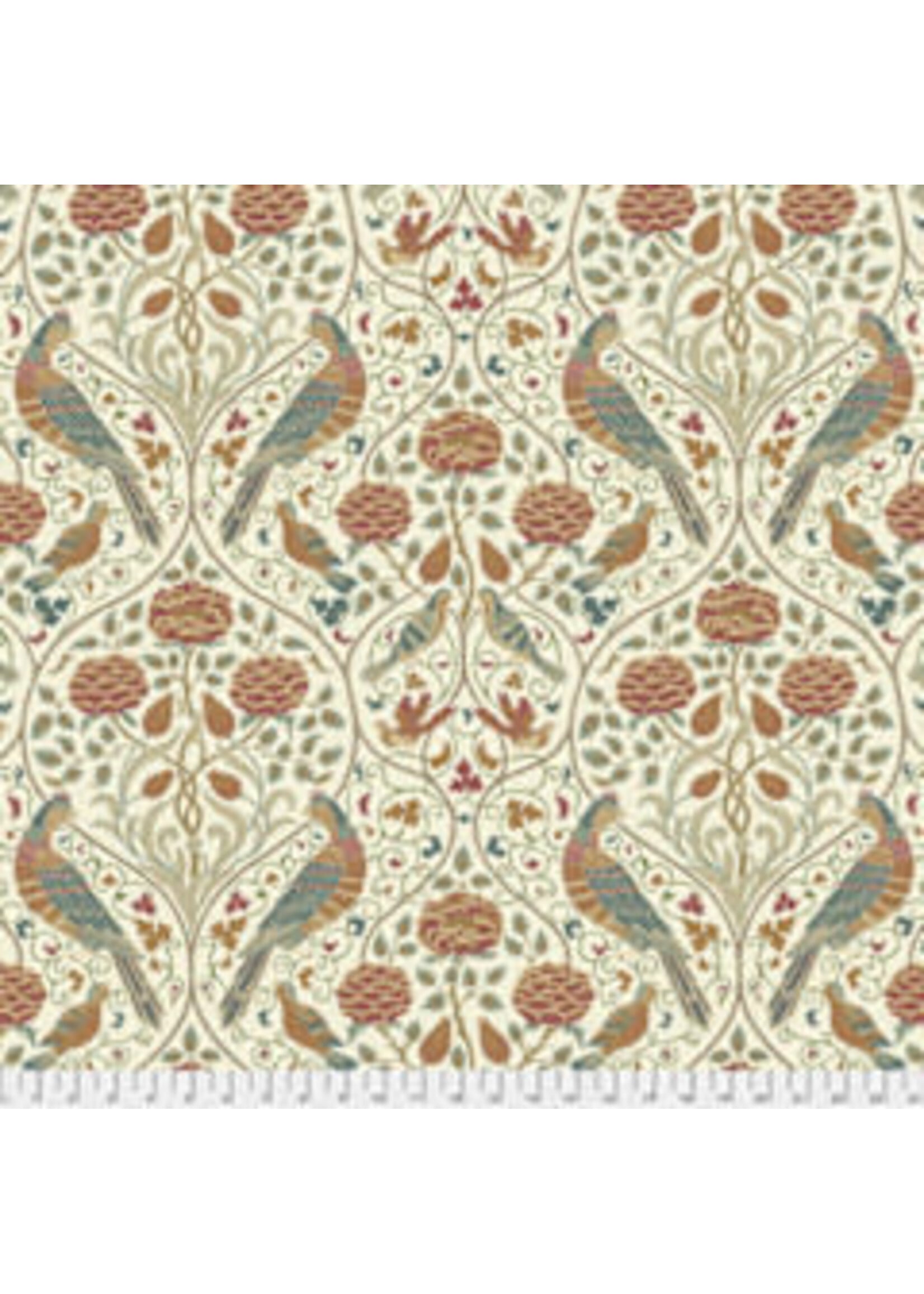 Free Spirit Fabrics The Original Morris - Seasons by May Large - Linen - 045 - Coupon - 100 cm x 110 cm