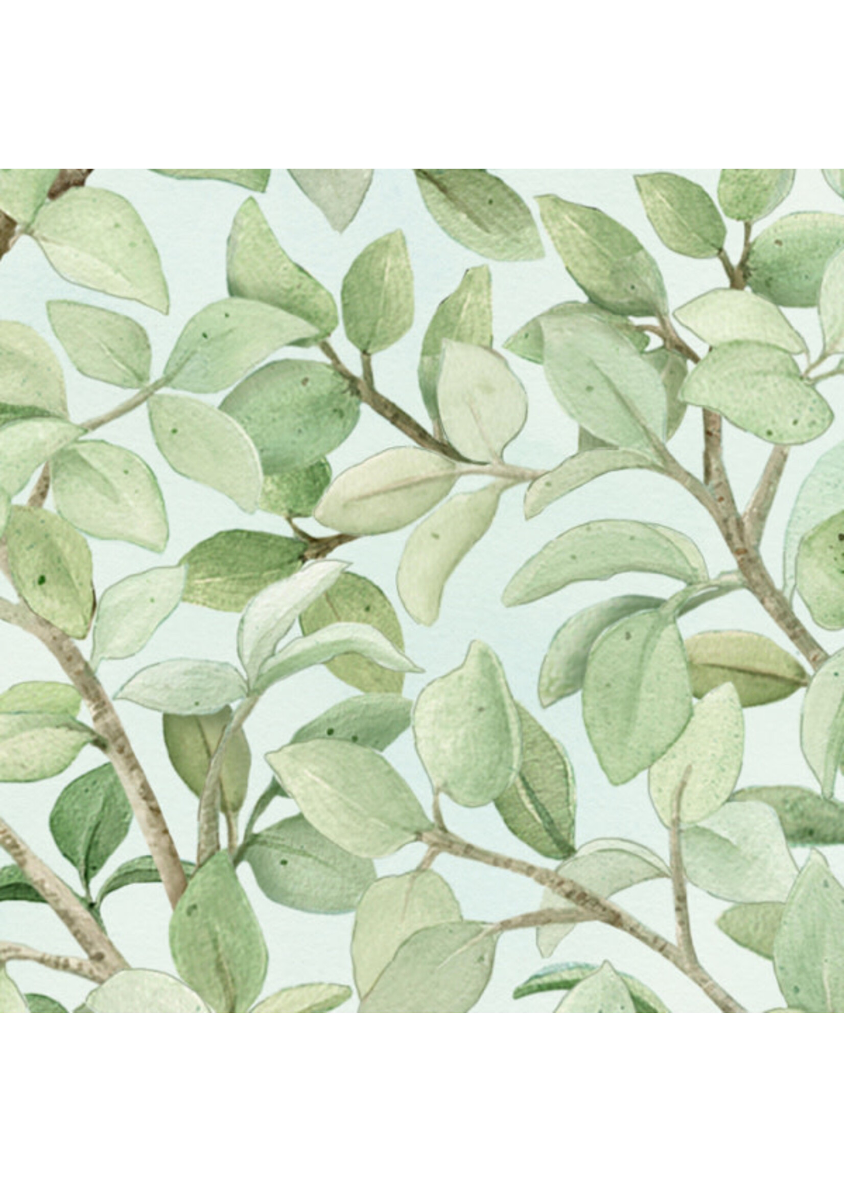 Elizabeth's Studio Beautiful Birds - Leaves - Azure - 4311