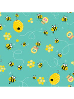 Kanvas Studio Happy Camper - Bee Sweet - Aqua