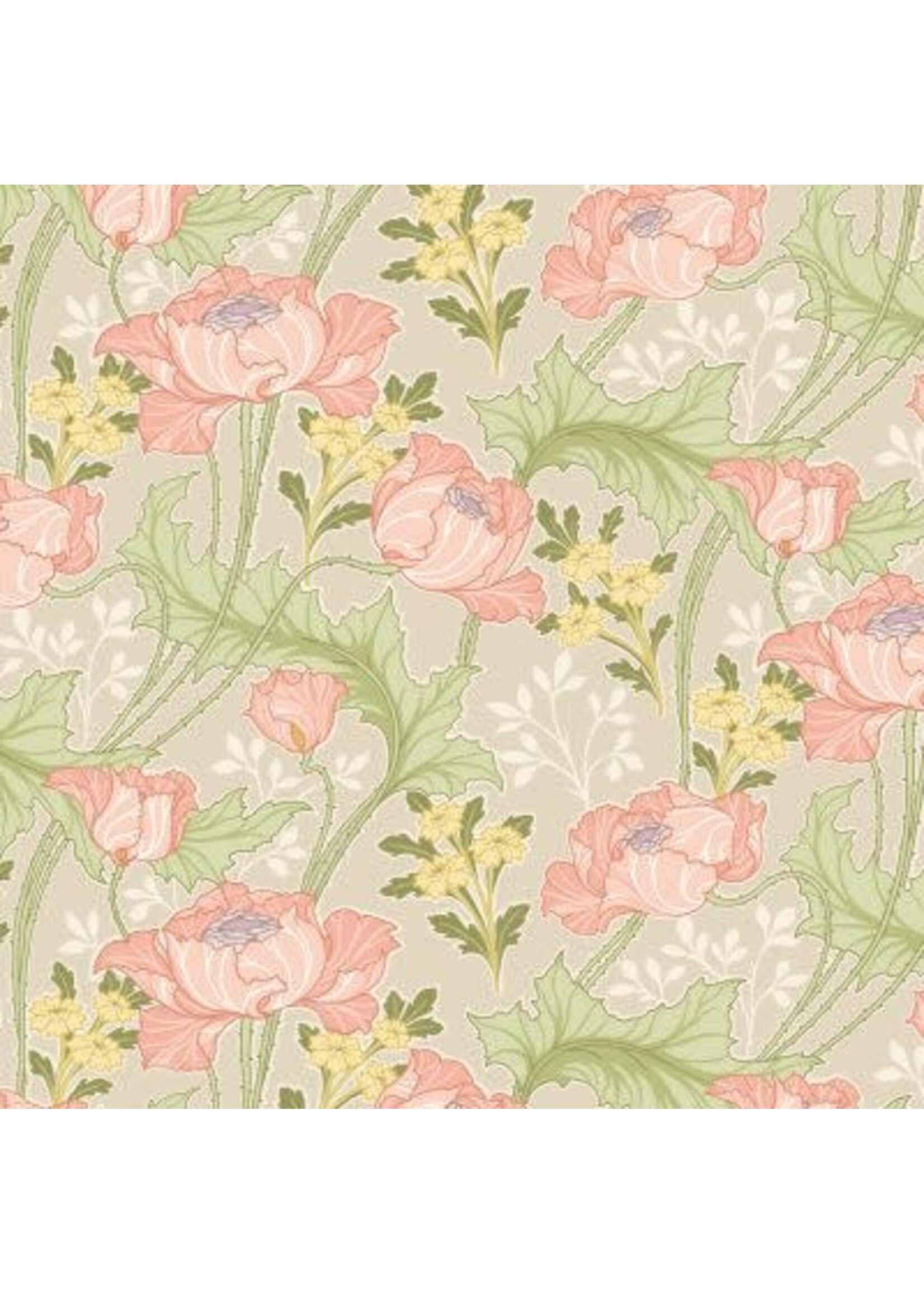 Andover Fabrics Fleur Nouveau - Art  Nouveau - Lily Pink - 2703E
