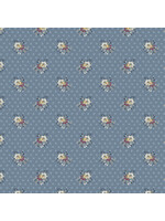 Windham Fabrics Bedford - Picked Flowers - Dusty Blue