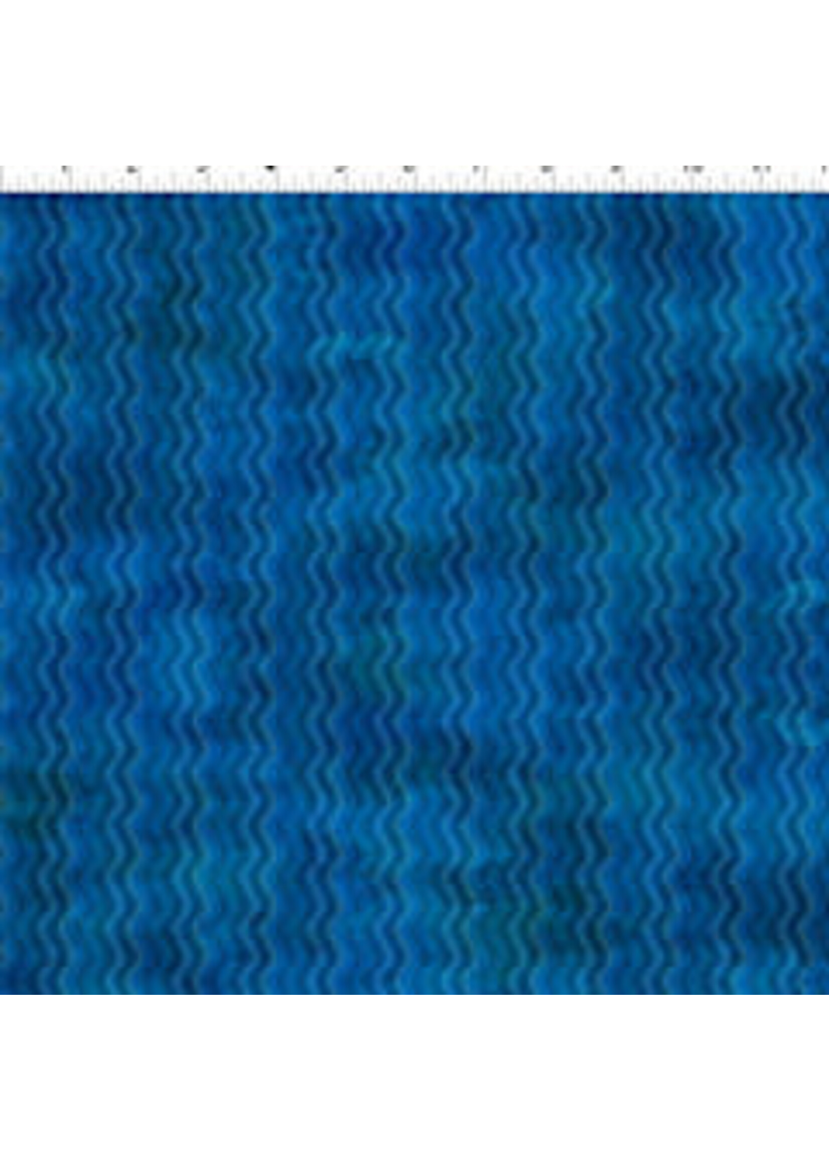 In The Beginning Calypso III - Waves - Blue - 40CAL1 - Coupon - 100 cm x 110 cm