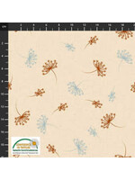 Stof Fabrics Birds On The Move - Cream - Coupon - 100 cm x 110 cm