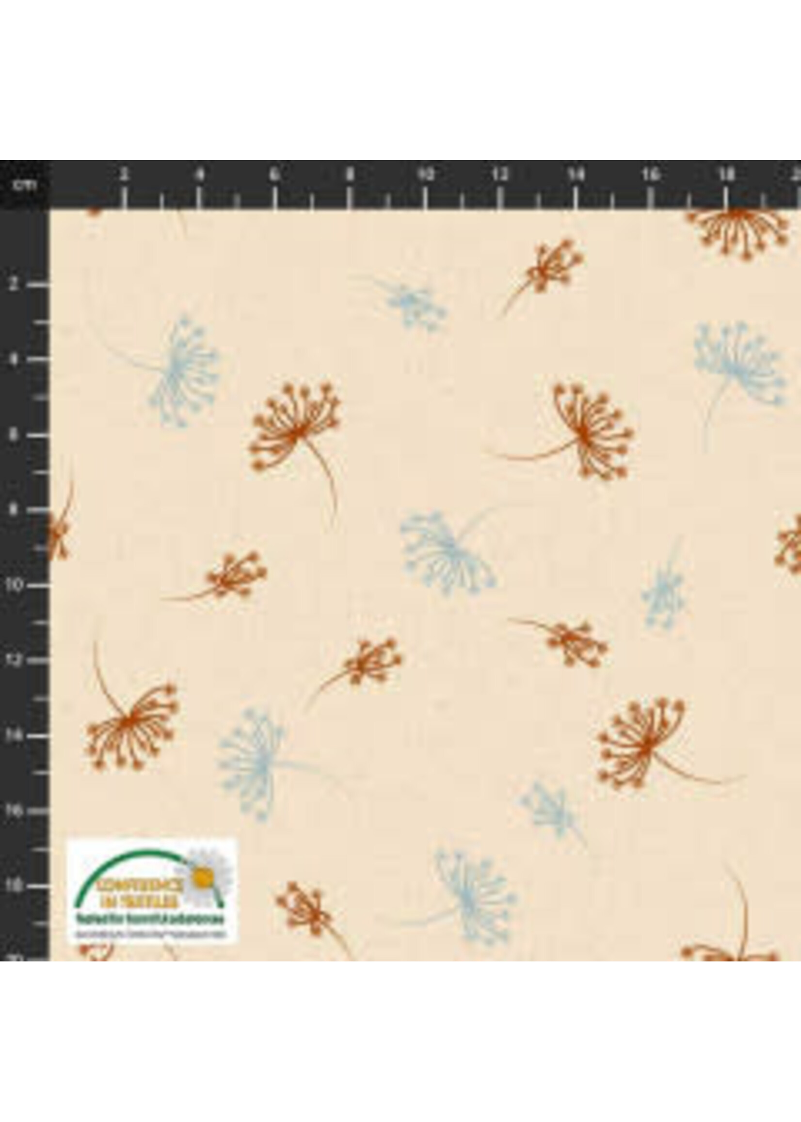 Stof Fabrics Birds On The Move - Cream - Coupon - 100 cm x 110 cm