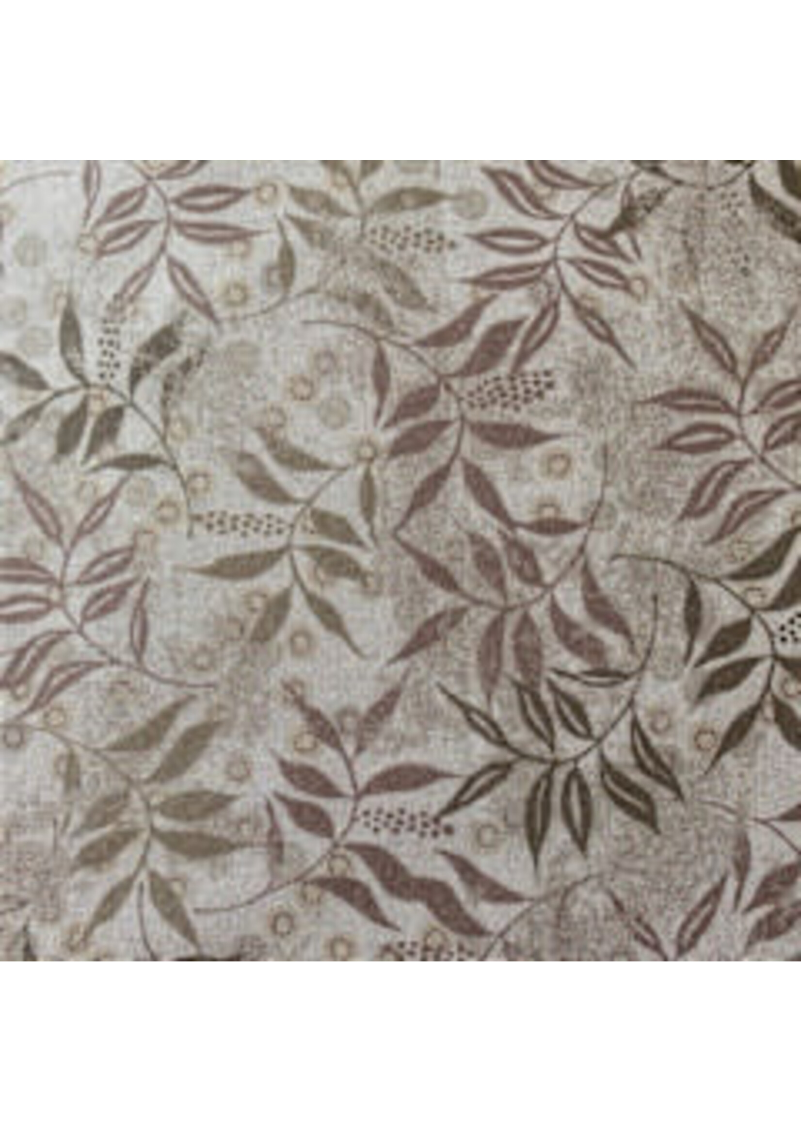 Keep Blooming - Leaves - Brown - Coupon - 100 cm x 110 cm