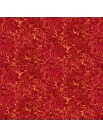 Stof Fabrics Fall Into Autumn - Red - Coupon - 55 cm x 110 cm