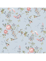 Riley Blake Designs Anne of the Green Gables - Floral - Sky - Coupon - 100 cm x 110 cm