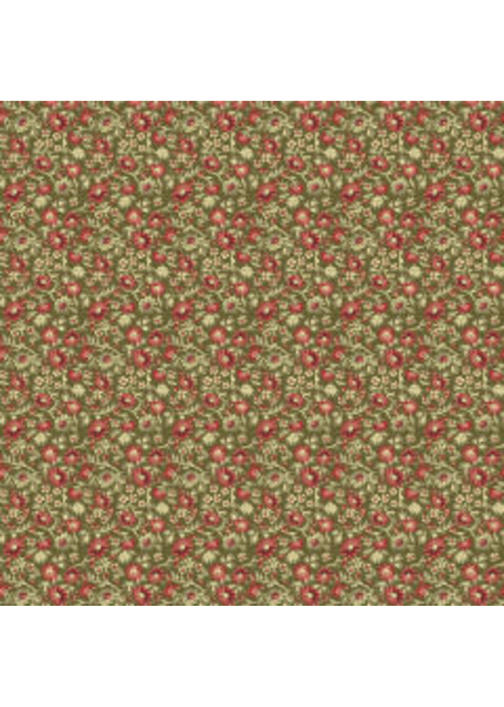 Windham Fabrics Elliot - Garden Burst - Moss - Coupon - 100 cm x 110 cm
