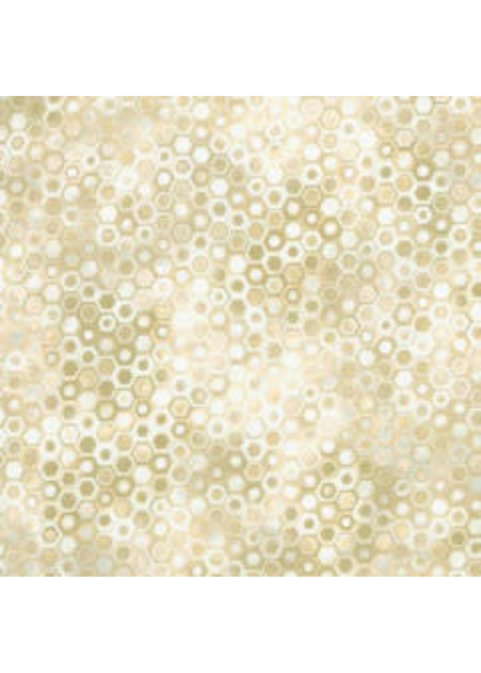 Robert Kaufman Phantasma Wide - Hexagons - Cream - Coupon - 45 cm x 275 cm