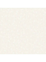P&B Textiles Ramblings - Wavey Lines - White on Ecru - Coupon - 85 cm x 110 cm