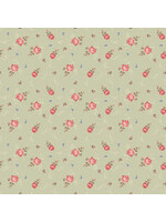 Riley Blake Designs Anne of the Green Gables - Roses - Sage - C16124S - Coupon - 80 cm x 110 cm