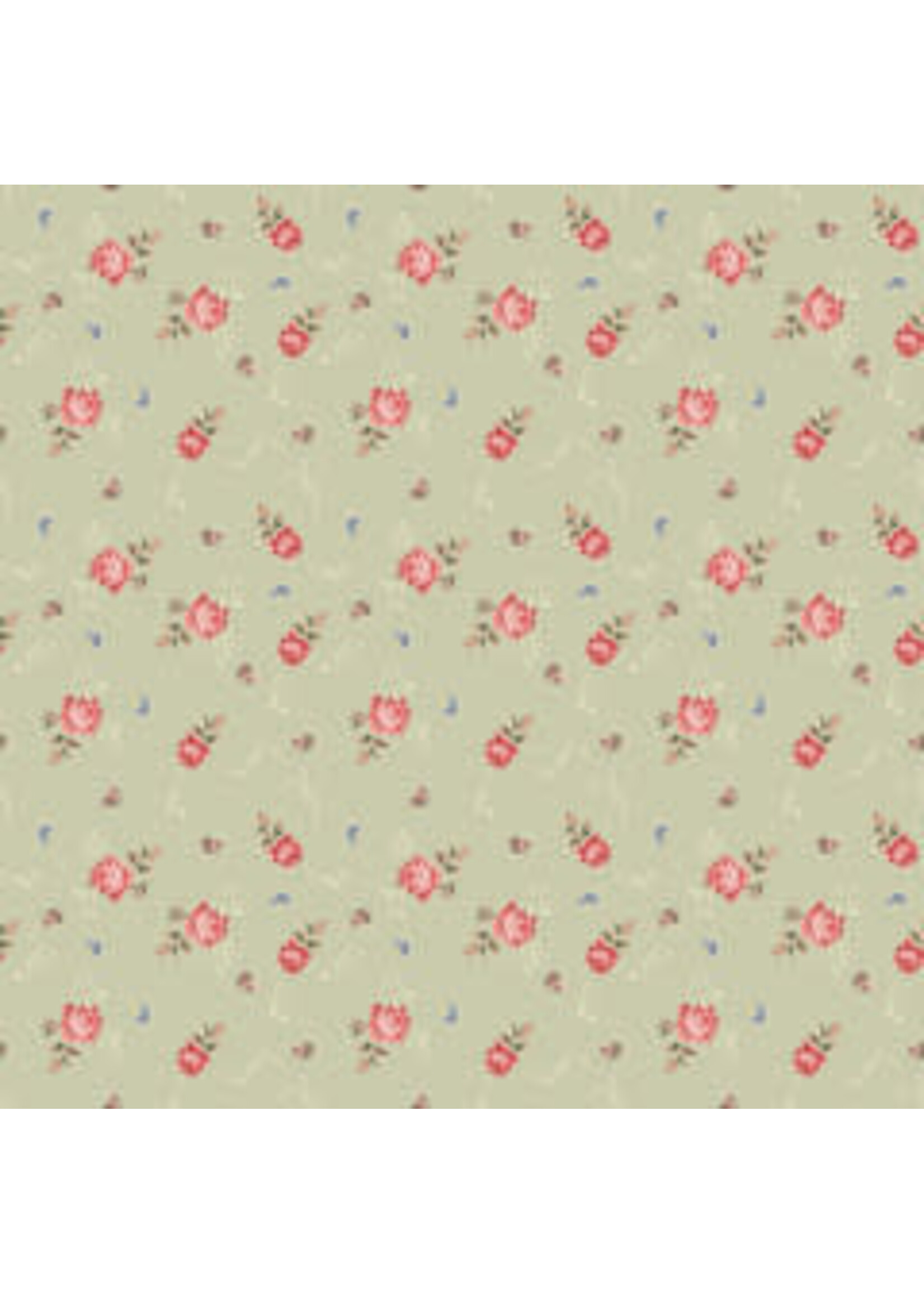 Riley Blake Designs Anne of the Green Gables - Roses - Sage - C16124S - Coupon - 80 cm x 110 cm