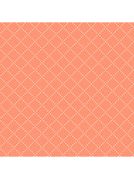 Windham Fabrics Clover & Dot - Bias Grid - Coral - 5386811