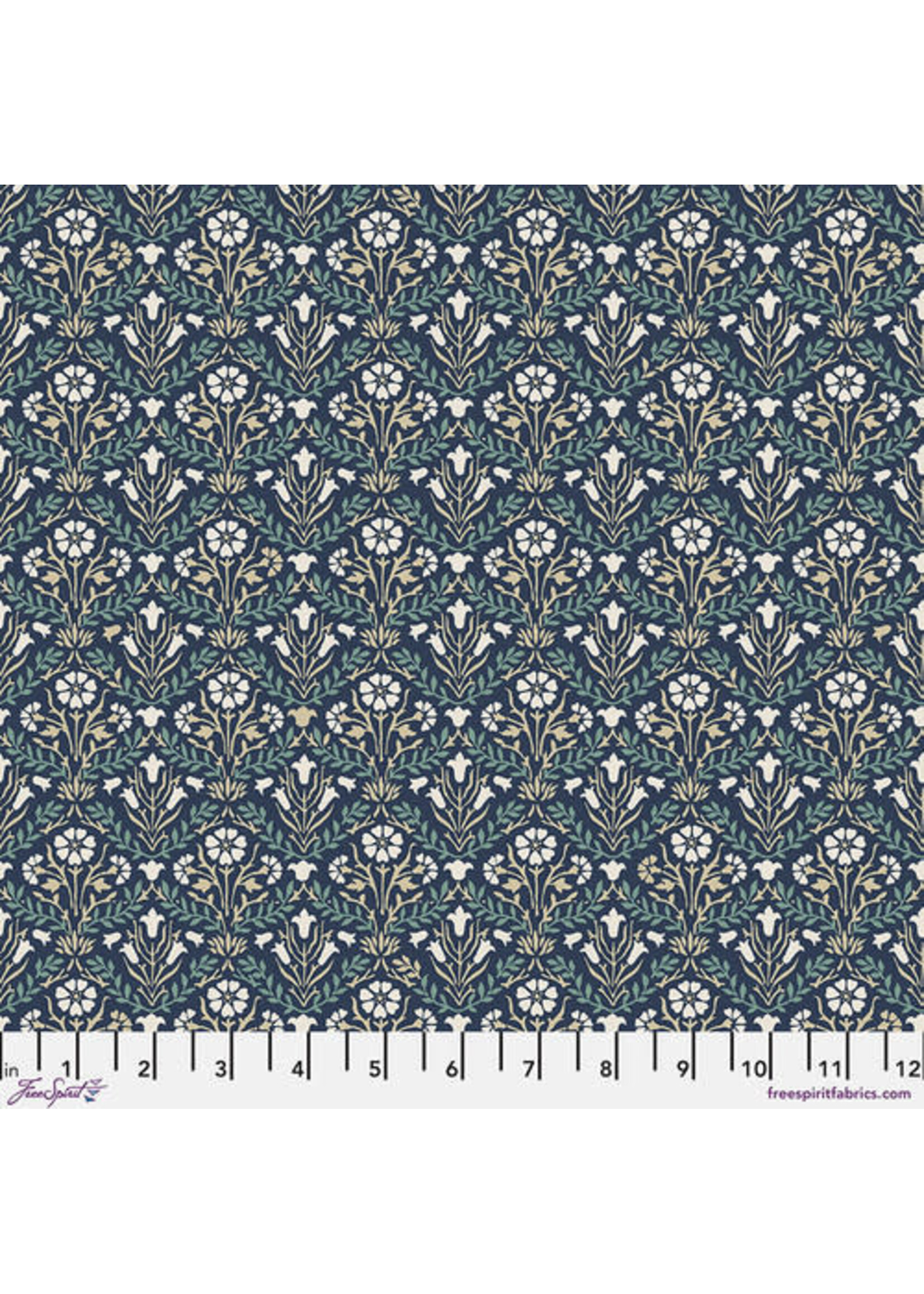 Morris & Co Emery Walker - Buttermere - Bellflowers - Navy - 603