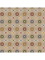 Blank Quilting Barn Dance - Quilt Stars Ecru - Coupon - 100 cm x 110 cm