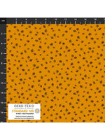 Stof Fabrics Tiny Delight - Dark Yellow - Coupon - 100 cm x 110 cm