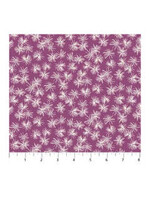 Figo Fabrics Mountain Meadow - Dandelions - Purple - Coupon - 100 cm x 110 cm