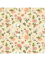 Poppie Cotton Promise Me - Passionately - Green - Coupon - 100 cm x 110 cm