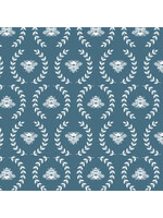 Windham Fabrics Clover & Dot - Bee - Denim - 538624 - Coupon - 100 cm x 110 cm