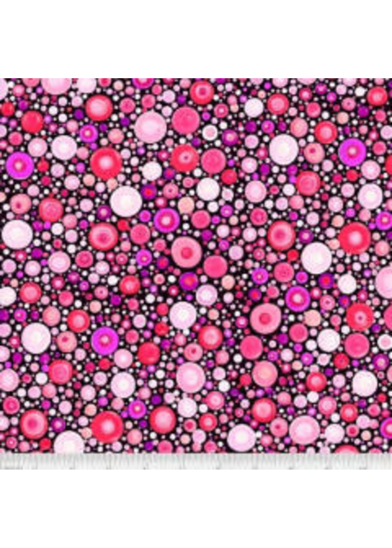 P&B Textiles Mindful Mandalas - Pebbles - Fuchsia - Coupon - 100 cm x 110 cm