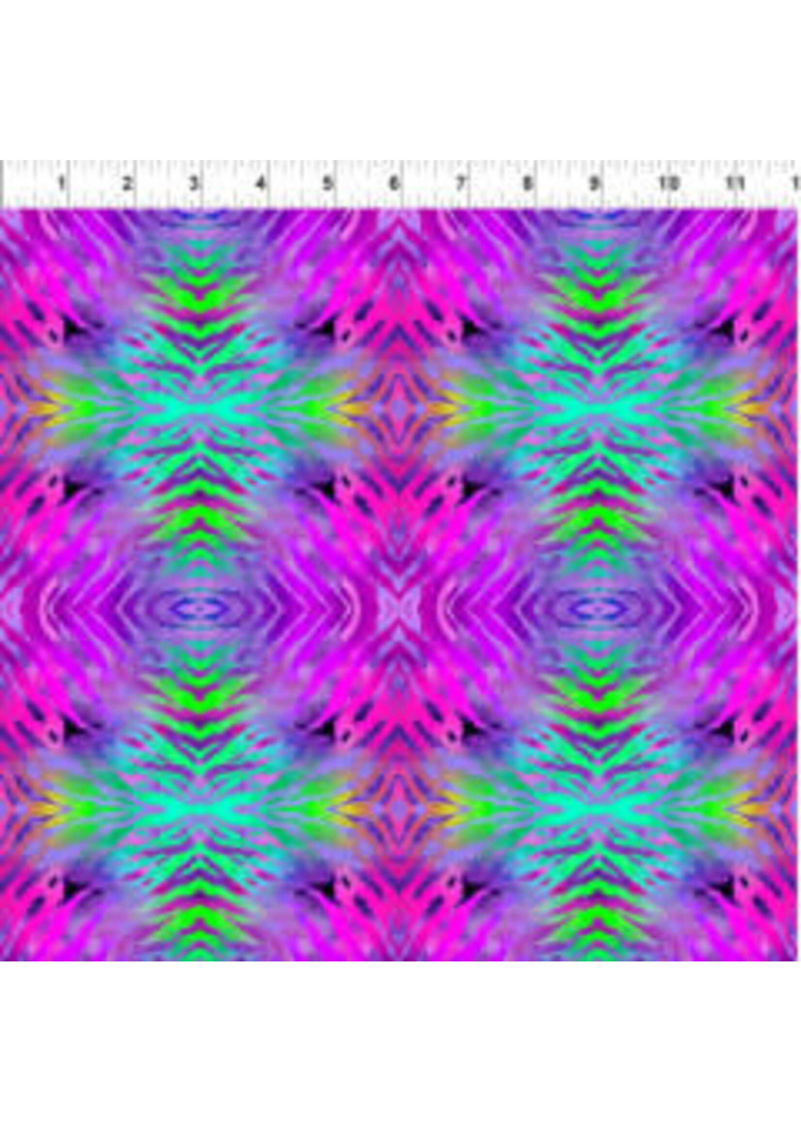 In The Beginning Safari - Tie Dye - Pink/Blue - Coupon - 100 cm x 110 cm