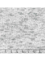 Northcott Naturescapes - Gray Brick - Mid Gray - Coupon - 100 cm x 110 cm