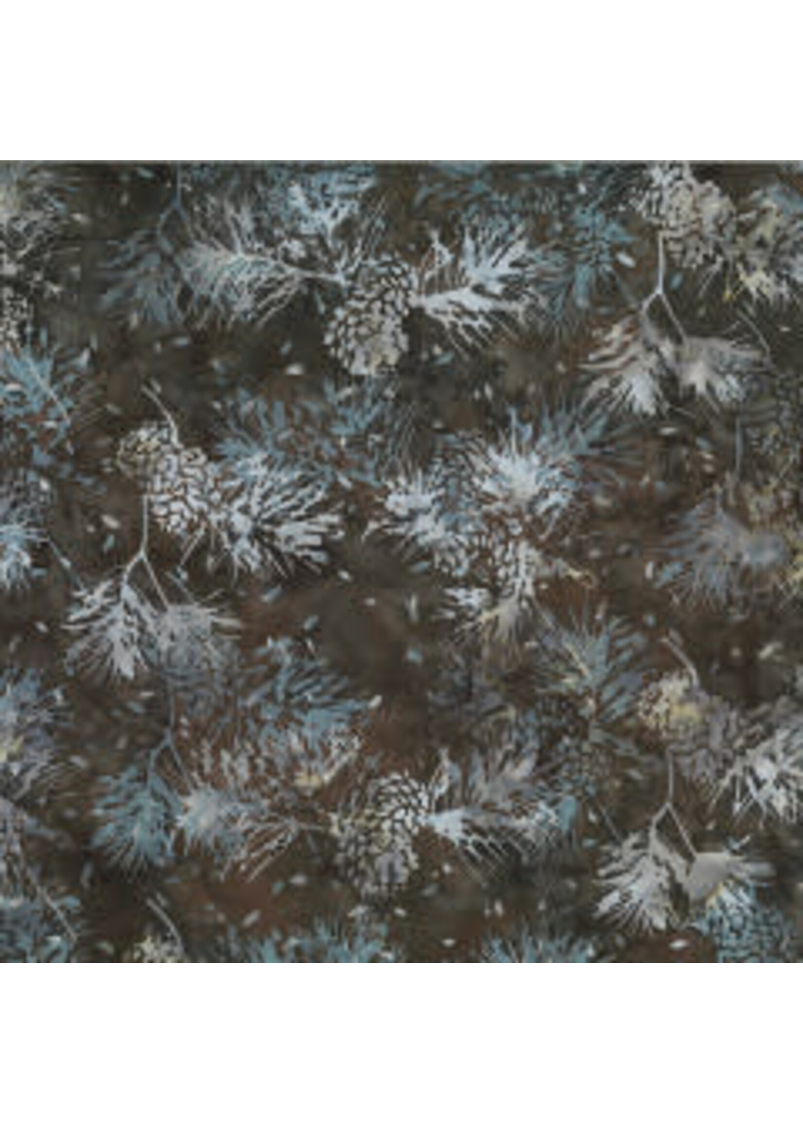 Hoffman Fabrics Bali Batik Pinecone - Walnut - Coupon - 100 cm x 110 cm