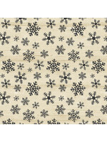 Benartex Studio Rustic Village Christmas - Wood Flake - Beige - Coupon - 100 cm x 110 cm