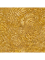 Timeless Treasures Tonga - Ferns - Gold - Coupon - 100 cm x 110 cm