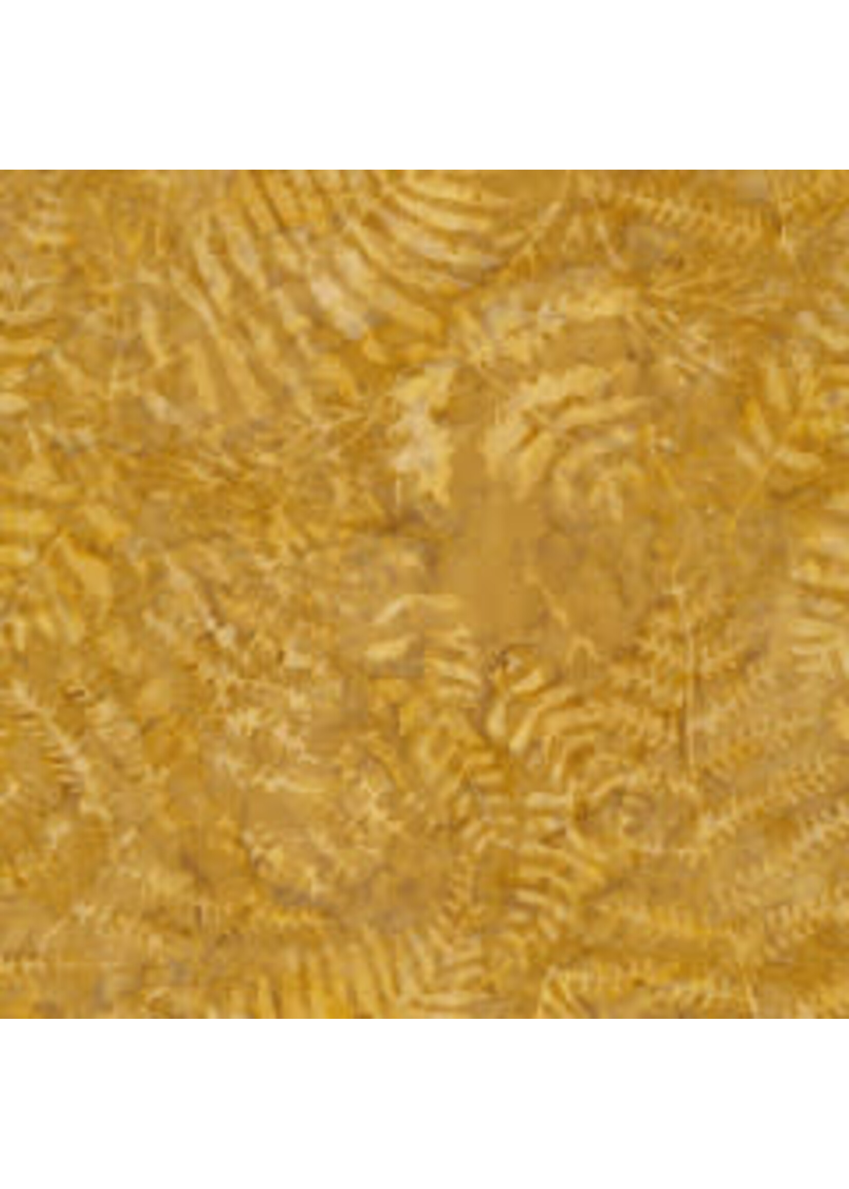Timeless Treasures Tonga - Ferns - Gold - Coupon - 100 cm x 110 cm