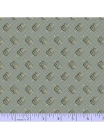 Marcus Fabrics Concrete - Rings – Teal - Coupon - 100 cm x 110 cm