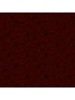Henry Glass Fabrics Home Is Best - Tonal Houses - Red - Coupon - 100 cm x 110 cm