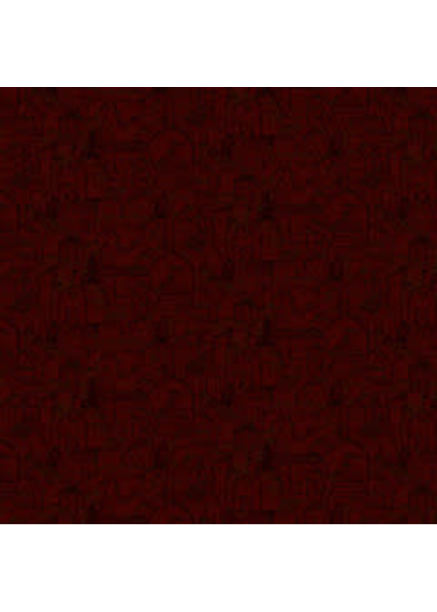 Henry Glass Fabrics Home Is Best - Tonal Houses - Red - Coupon - 100 cm x 110 cm