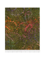 Timeless Treasures Tonga - Peacock - Harvest - Coupon - 100 cm x 110 cm