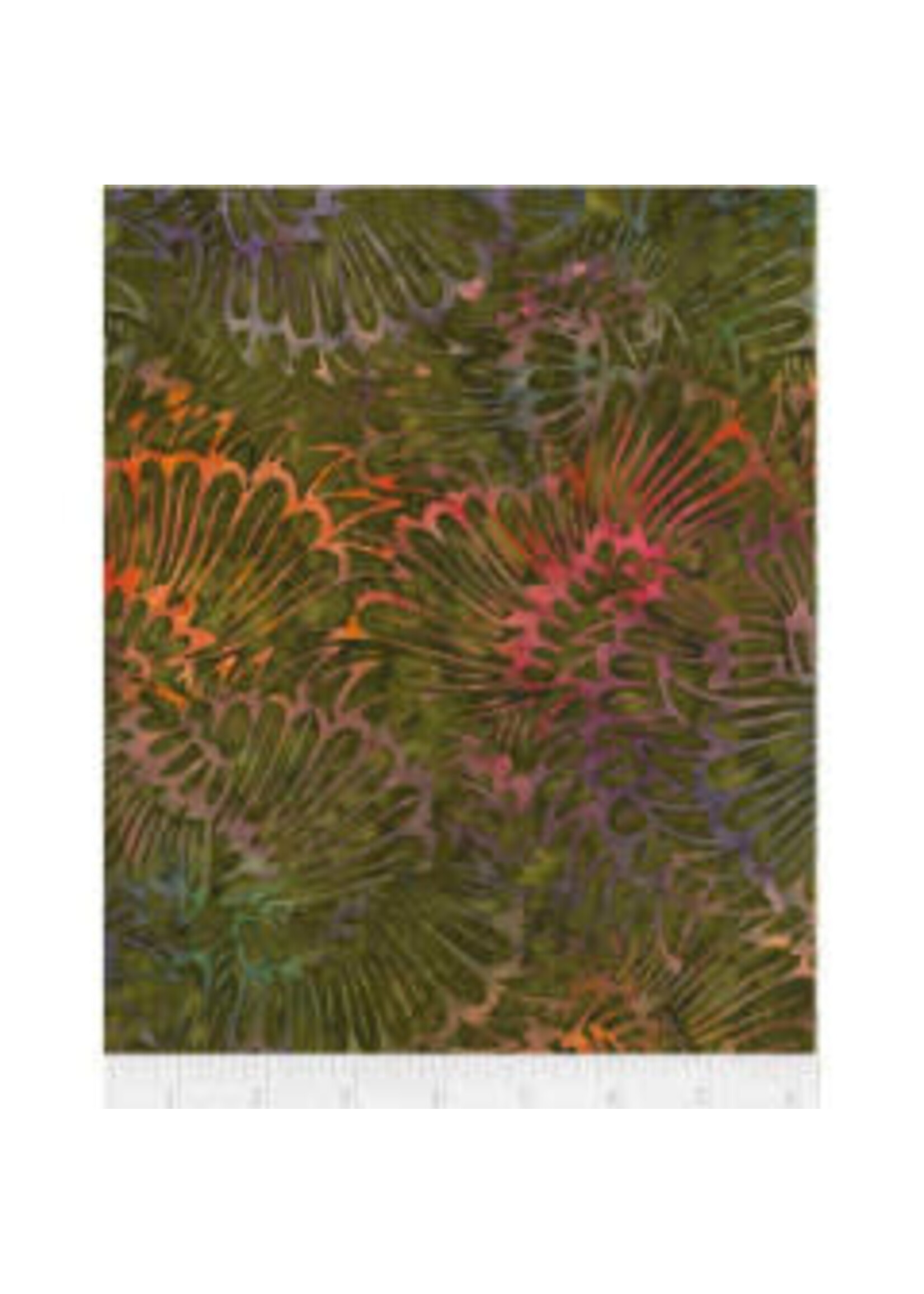 Timeless Treasures Tonga - Peacock - Harvest - Coupon - 100 cm x 110 cm