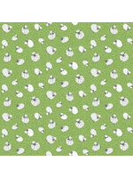 Makower Fun Farm - Sheep - Green - 068G - Coupon - 85 cm x 110 cm