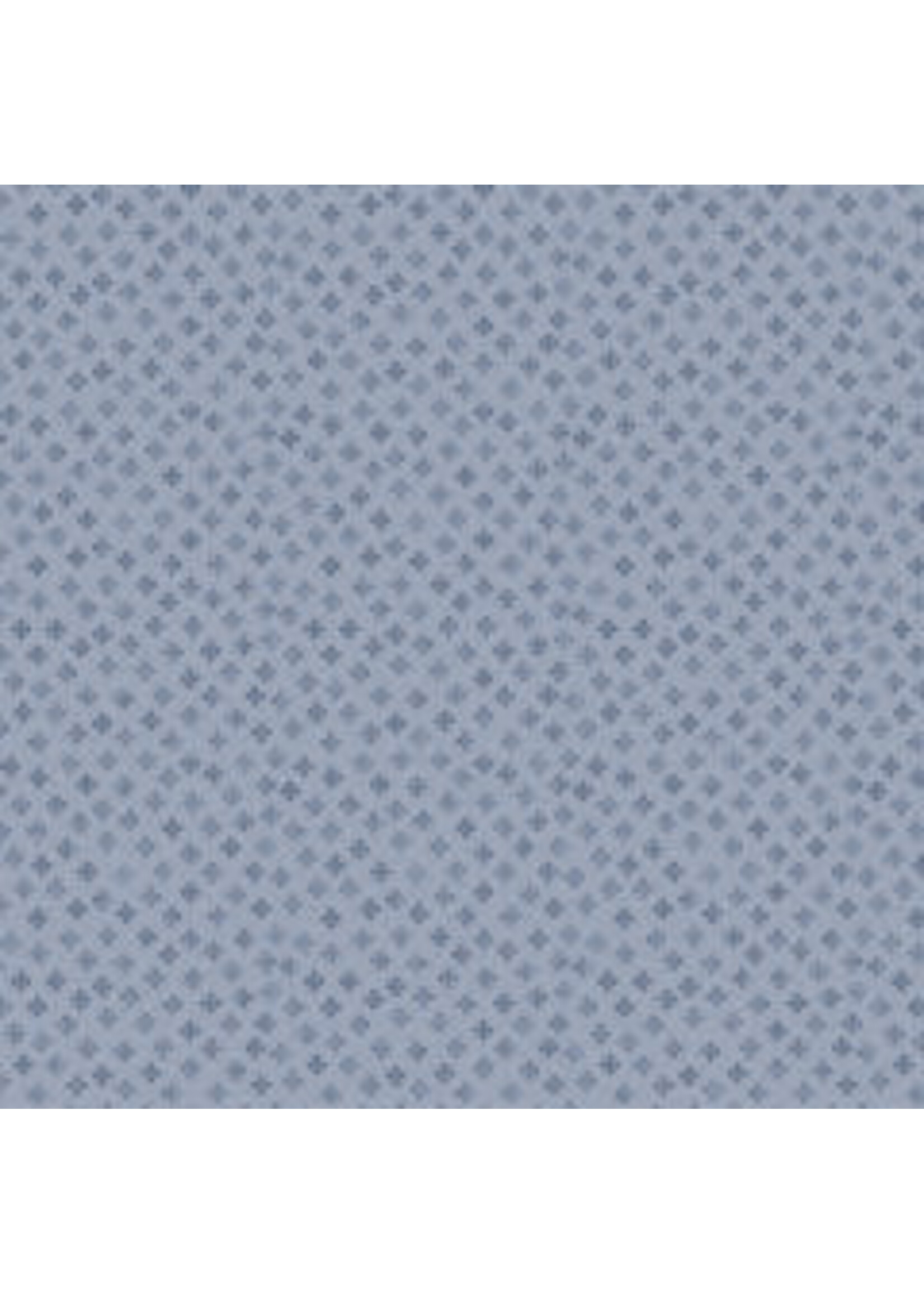 Stof Fabrics Hannah Basic - Crosses - Blue - Coupon - 100 cm x 110 cm