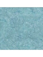 Hoffman Fabrics Bali Handpaints - Dotty Scallop - Big Sur - 2400-550 - Coupon - 100 cm x 110 cm