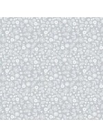 Makower Essential - Doodle Ditzy - Pewter - Coupon - 100 cm x 110 cm