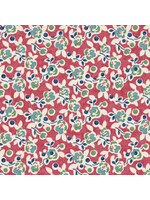 Benartex Studio Wander Lane - Posies - Salmon - Coupon - 105 cm x 110 cm