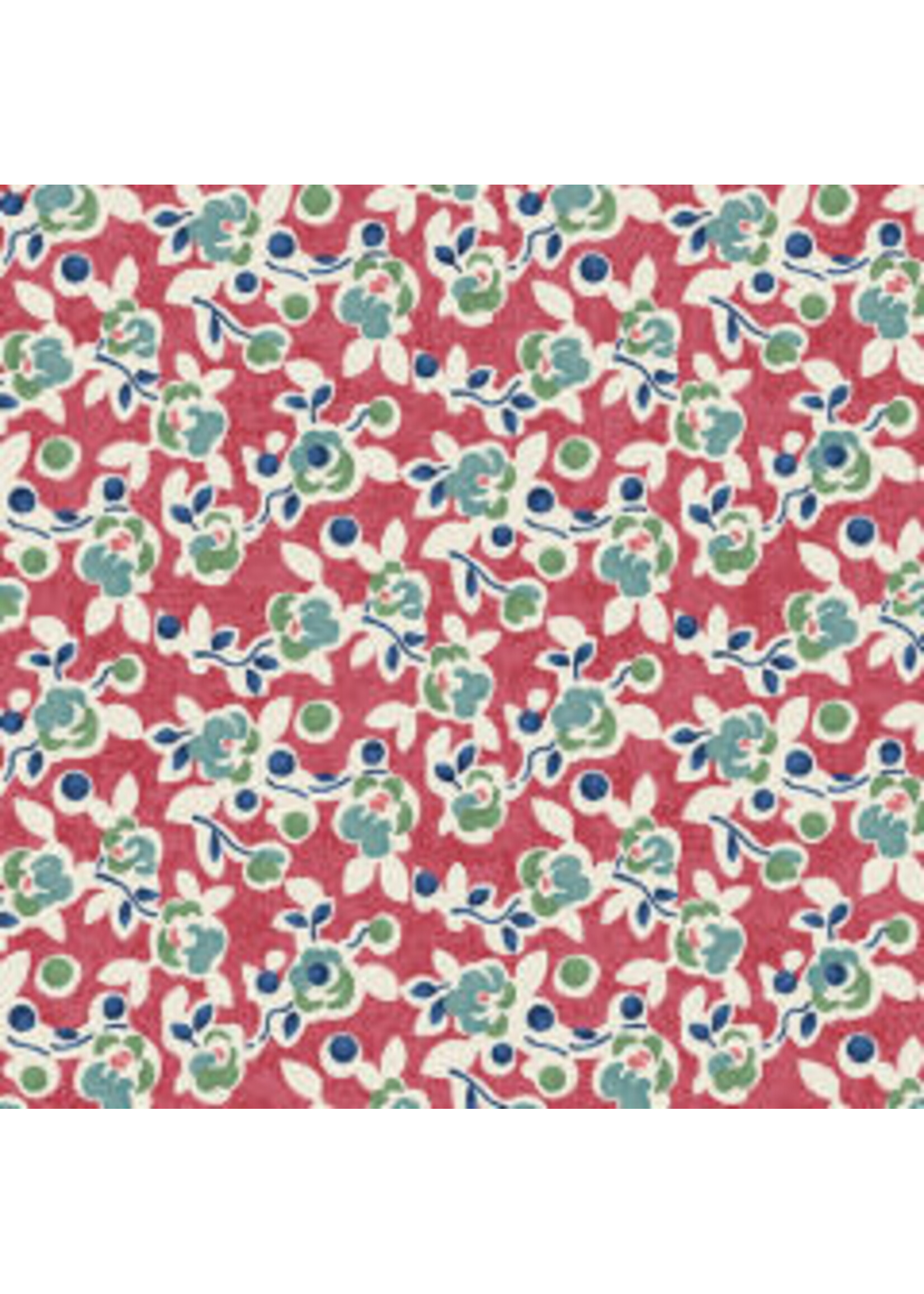 Benartex Studio Wander Lane - Posies - Salmon - Coupon - 105 cm x 110 cm
