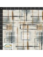 Stof Fabrics Colour Brush - Beige - Coupon - 95 cm x 110 cm