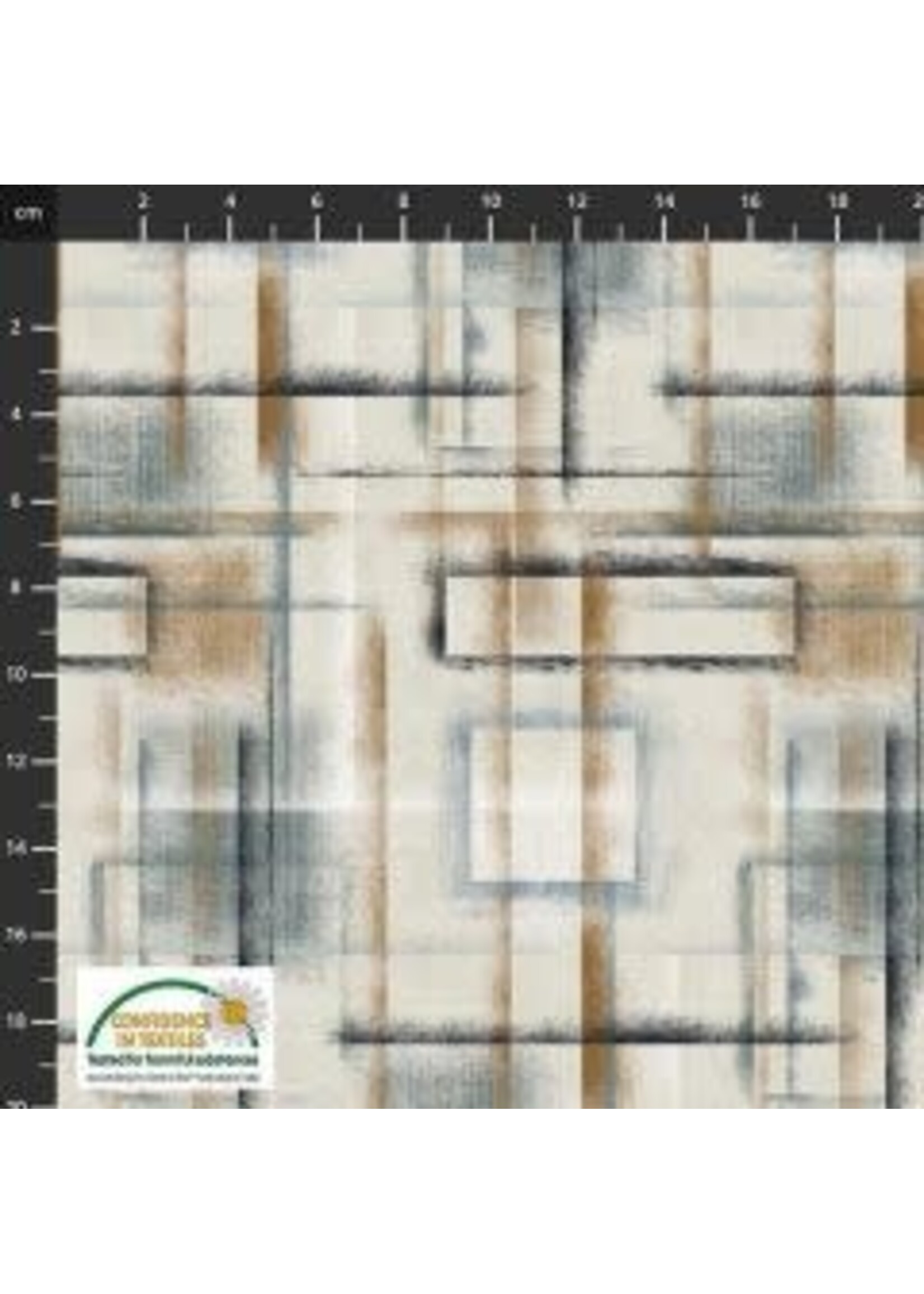 Stof Fabrics Colour Brush - Beige - Coupon - 95 cm x 110 cm