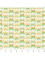 Figo Fabrics Mountain Meadow - Butterfly - Teal - Coupon - 100 cm x 110 cm