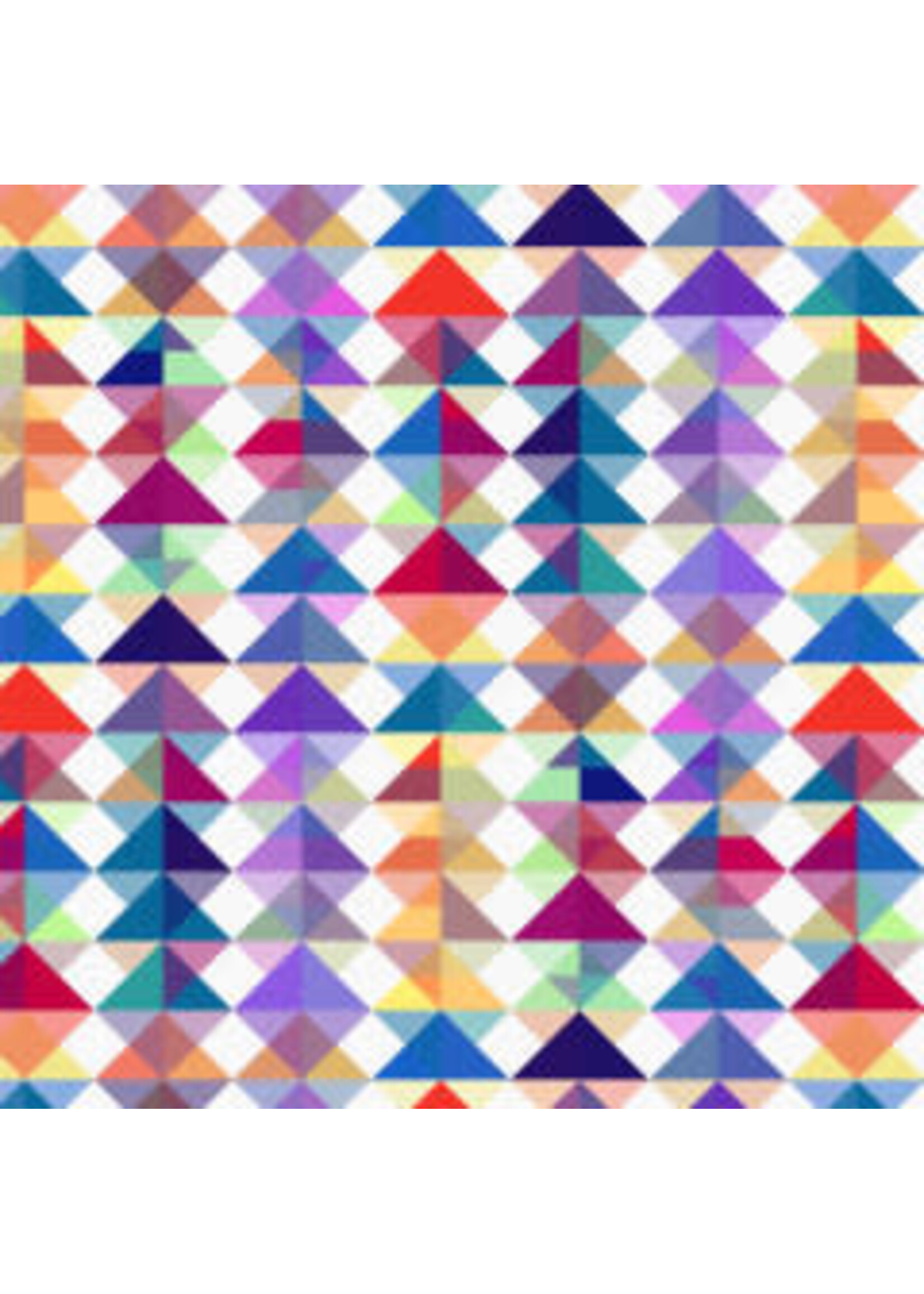 Windham Fabrics Prism - Kaleidoscope - White - Coupon - 100 cm x 110 cm
