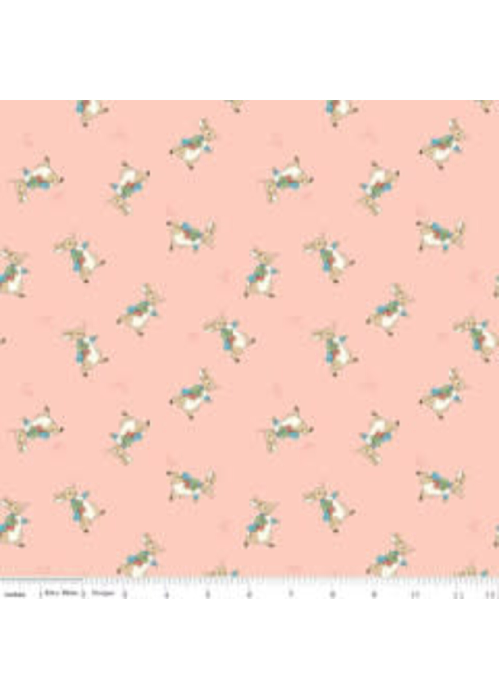 Riley Blake Designs The Tale of Peter Rabbit - Peter Toss - Coral - Coupon - 100 cm x 110 cm