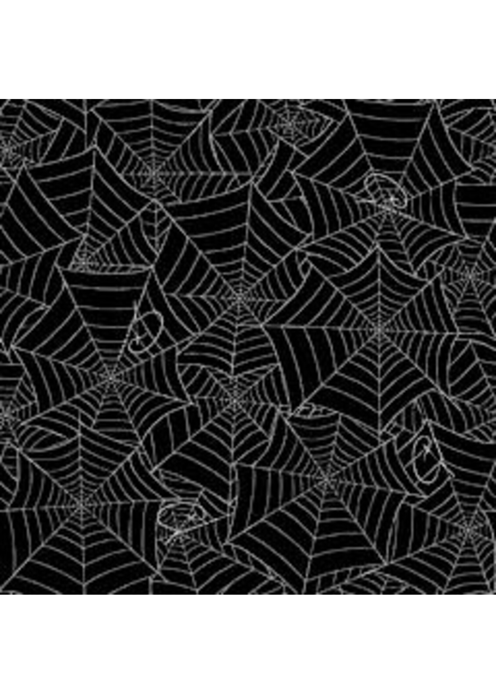 Riley Blake Designs Costume Makers Act II - Wide Back - Web - Black - Coupon - 90 cm x 275 cm