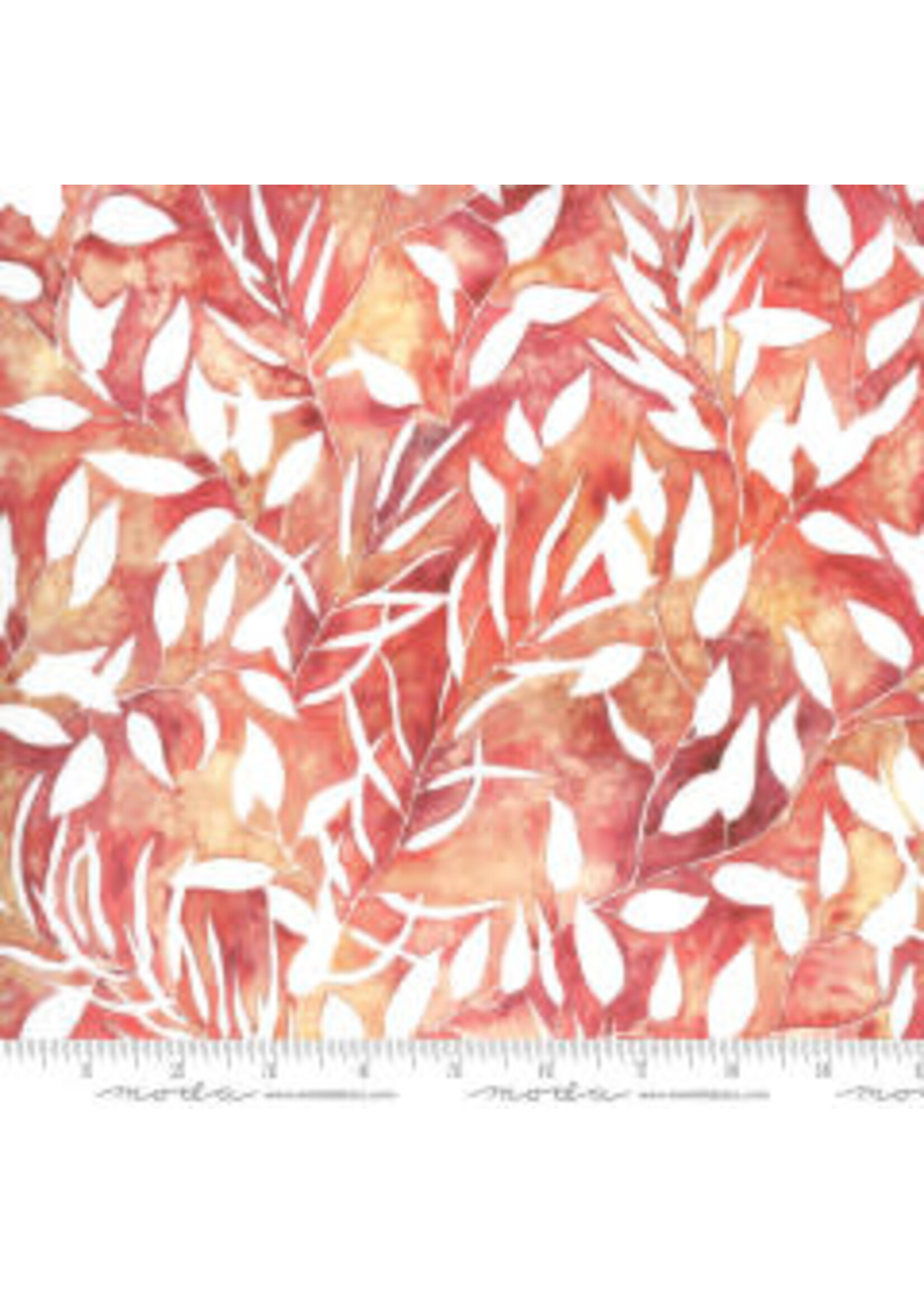 Moda Fabrics Sunshine Soul - Joyful Vine Leaves - Golden Peach - Coupon - 100 cm x 110 cm